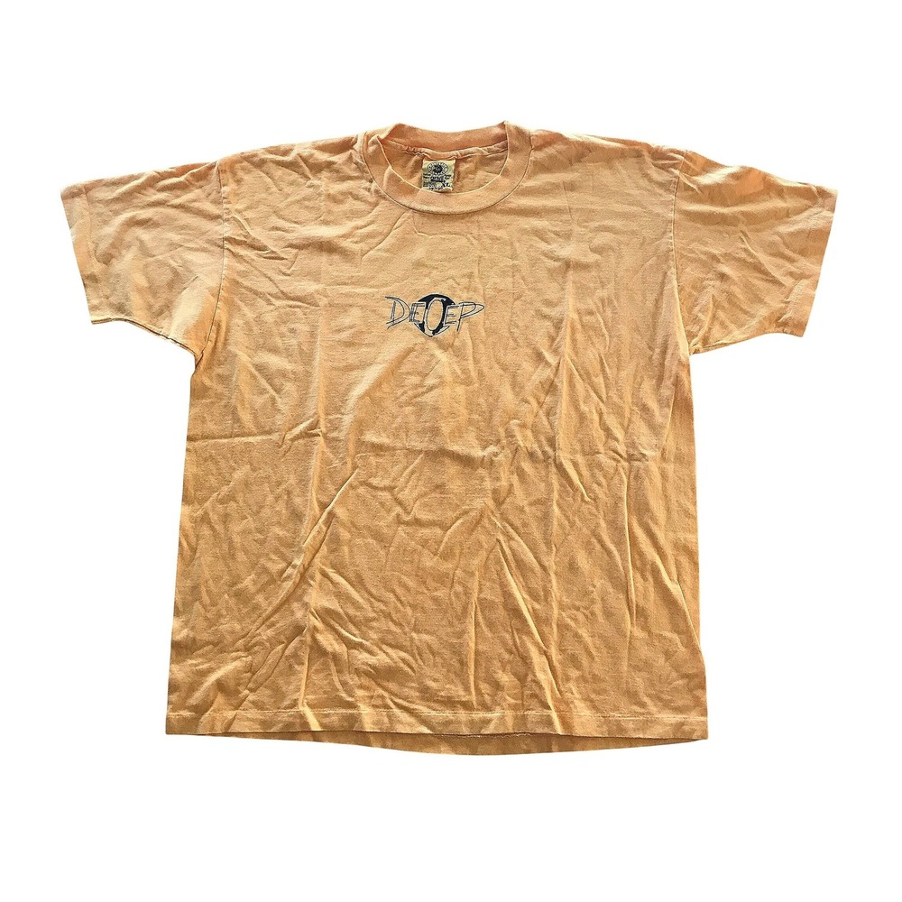 Vintage Anvil Love Your Mother Graphic T-Shirt Orange Single Stitch XL USA Made